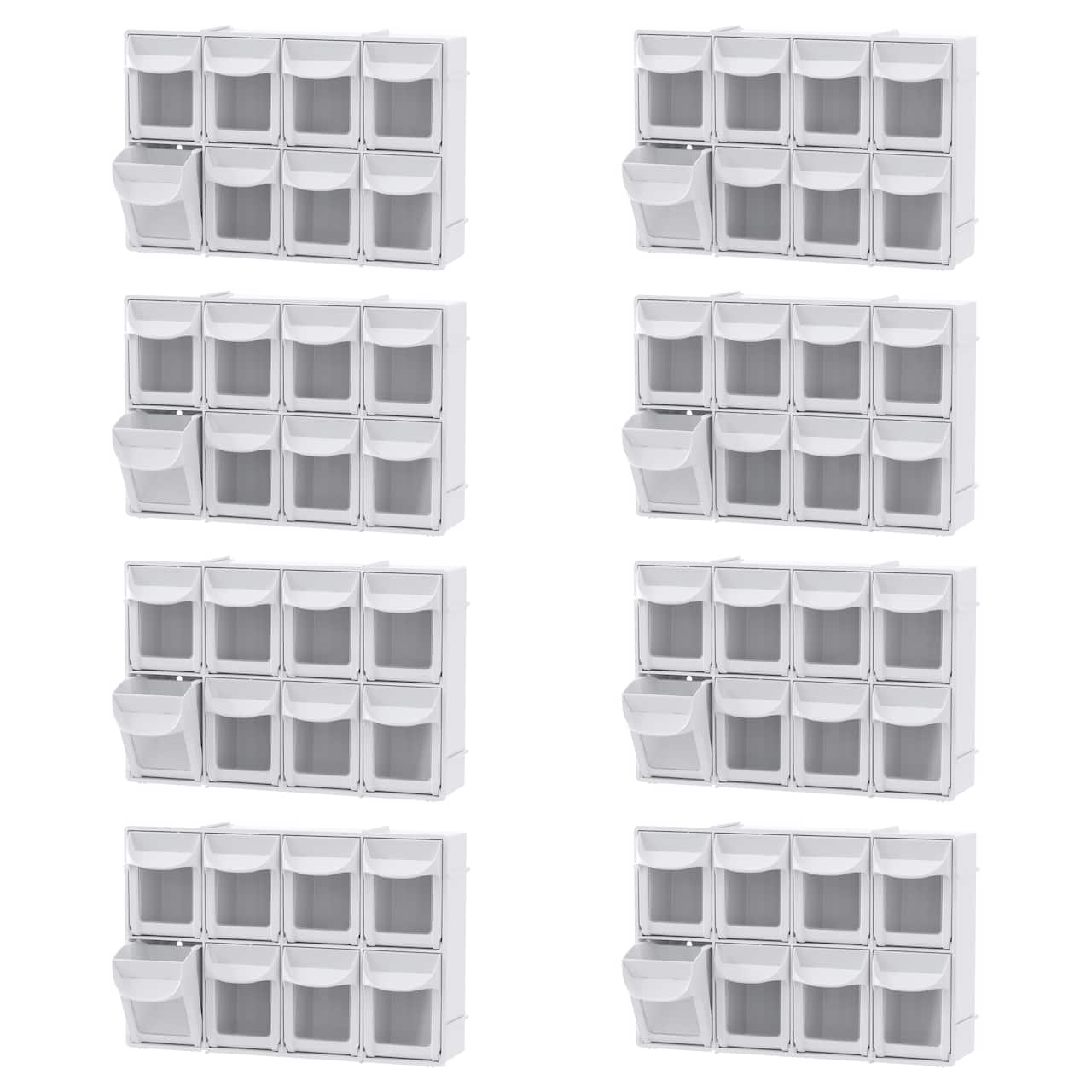 8 Pack: 8-Drawer Tip-Out Storage Bin by Simply Tidy®